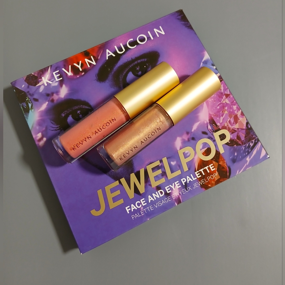 Kevyn Aucoin Jewelpop Face and Eye Palette - 2 Mini Lip Glosses